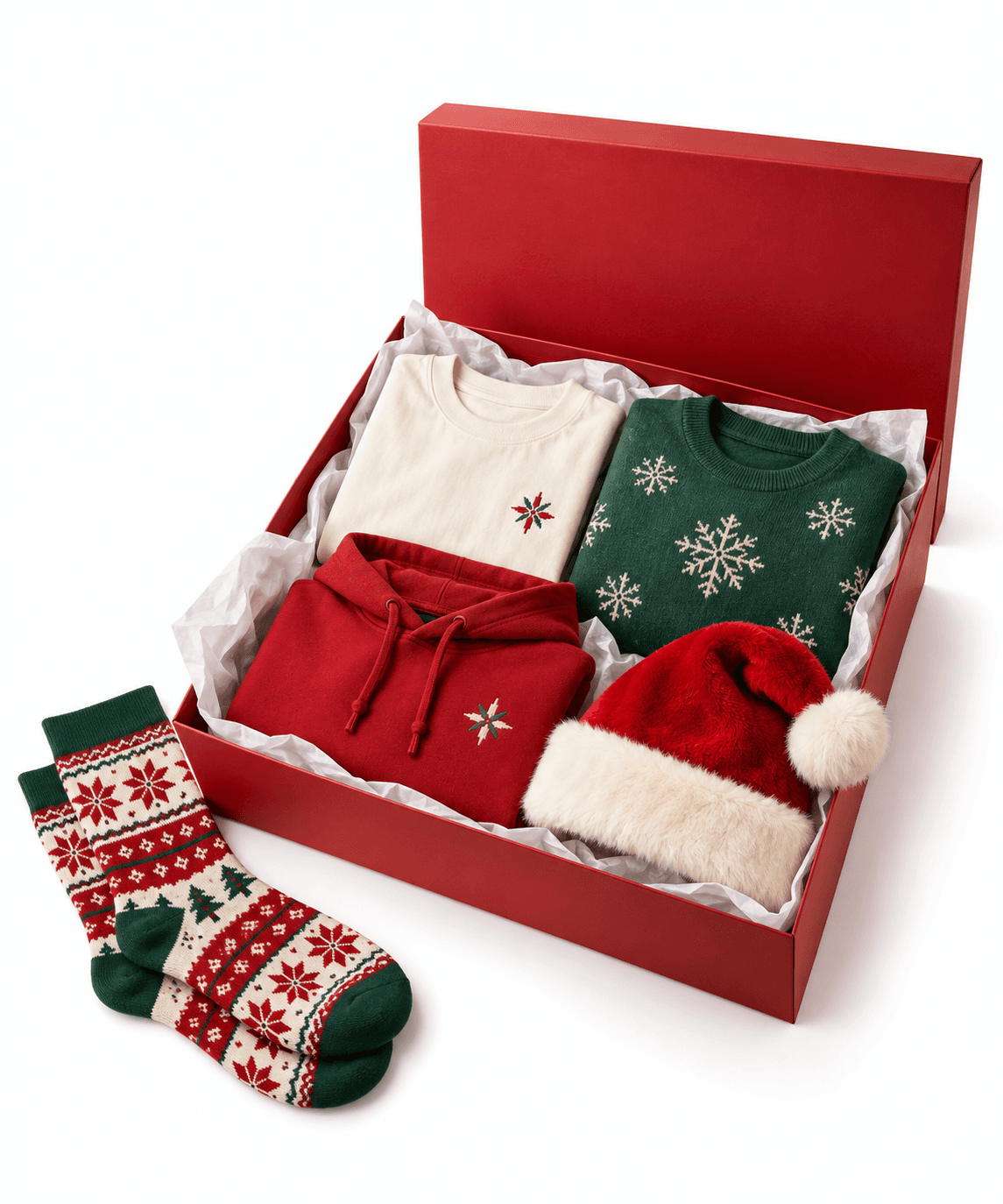 Coffret de Noël entreprise textile : contenu et prix