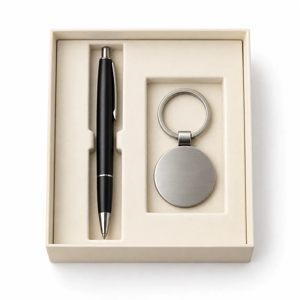 Duo stylo et porte-clés rond – image 1