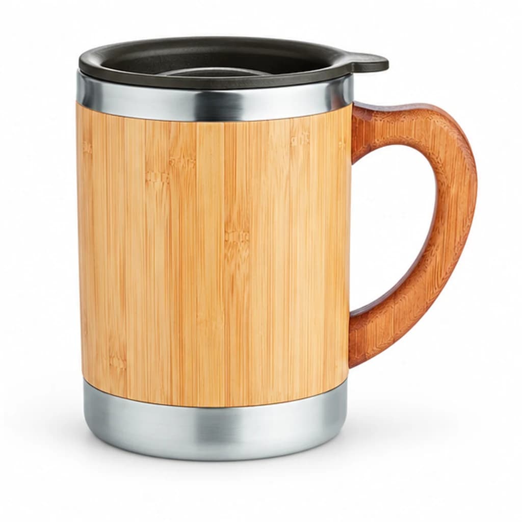 Mug en bambou avec anse : image 2