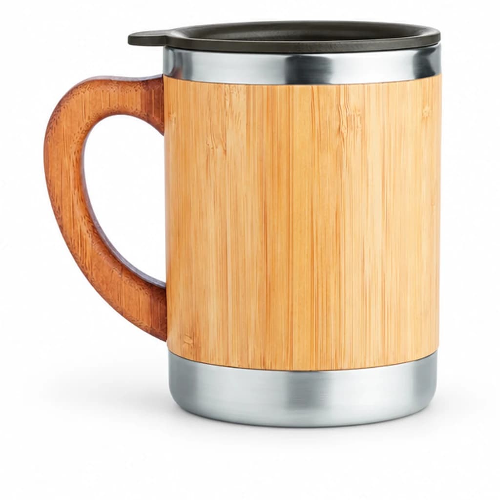 Mug en bambou avec anse : image 3