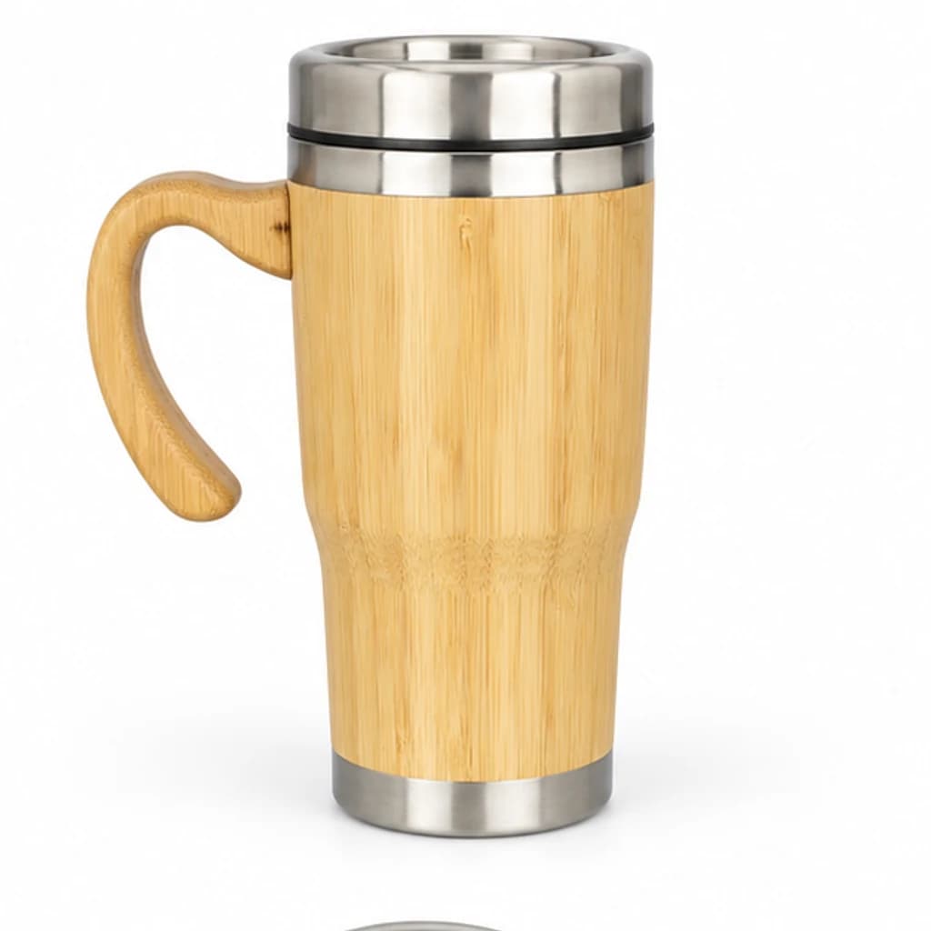 Mug Eco en bambou avec anse : image 2