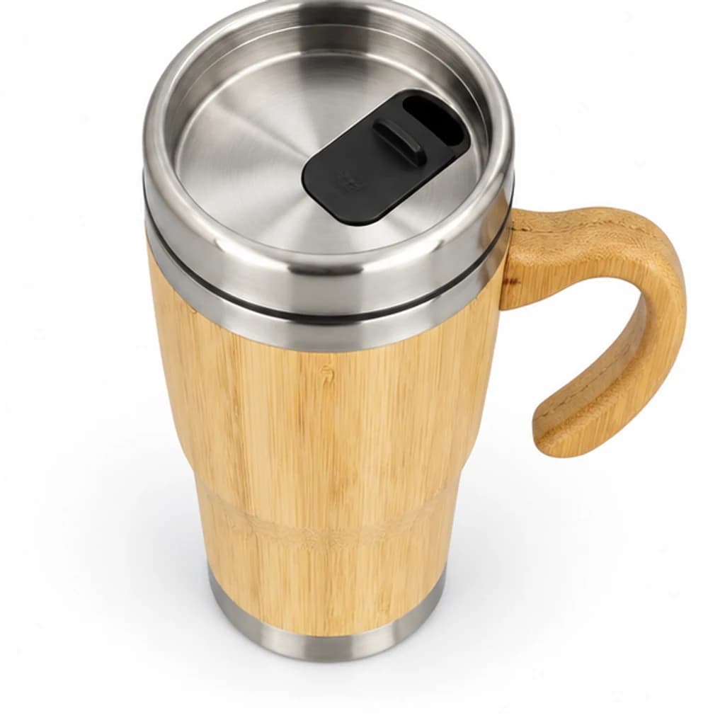 Mug Eco en bambou avec anse : image 4