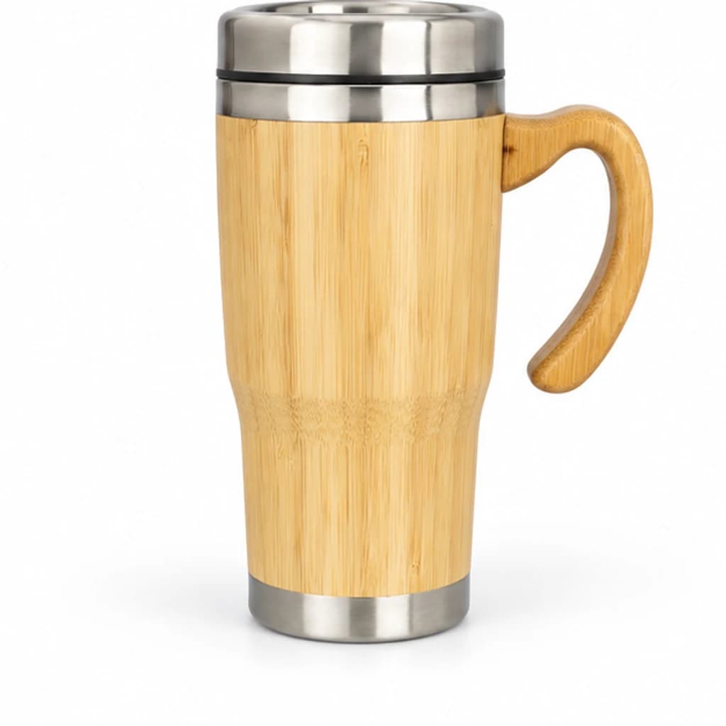 Mug Eco en bambou avec anse : image 3