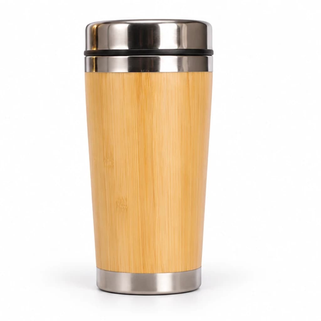 Gobelet en bambou et acier : image 2