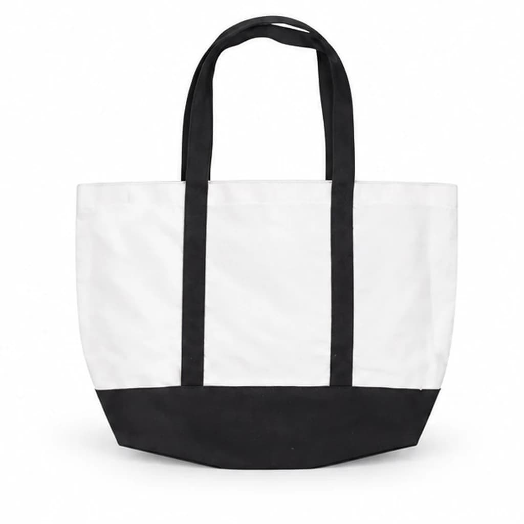 Sac fourre-tout avec poignées contrastées