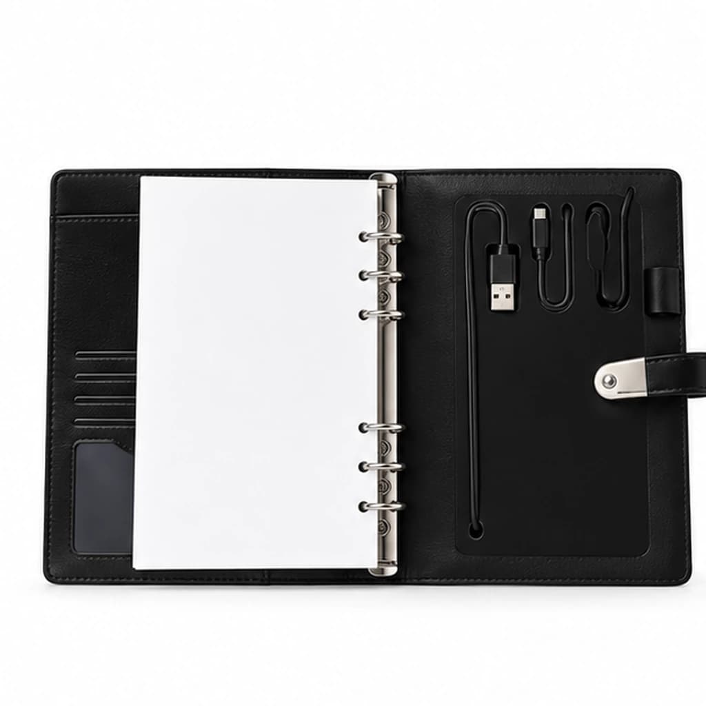 Carnet avec batterie externe