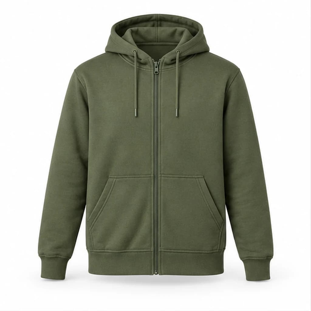 Sweat-shirt zippé haut de gamme