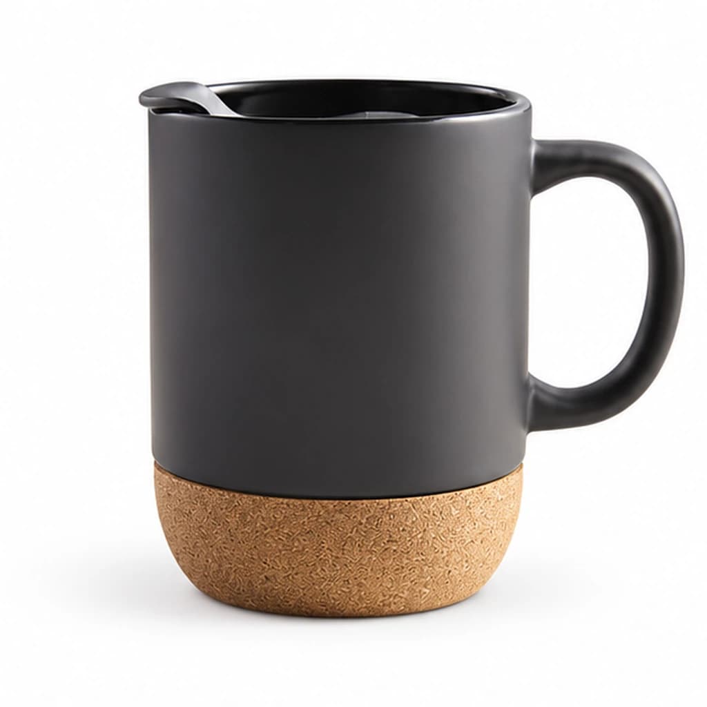Tasse avec base en bois