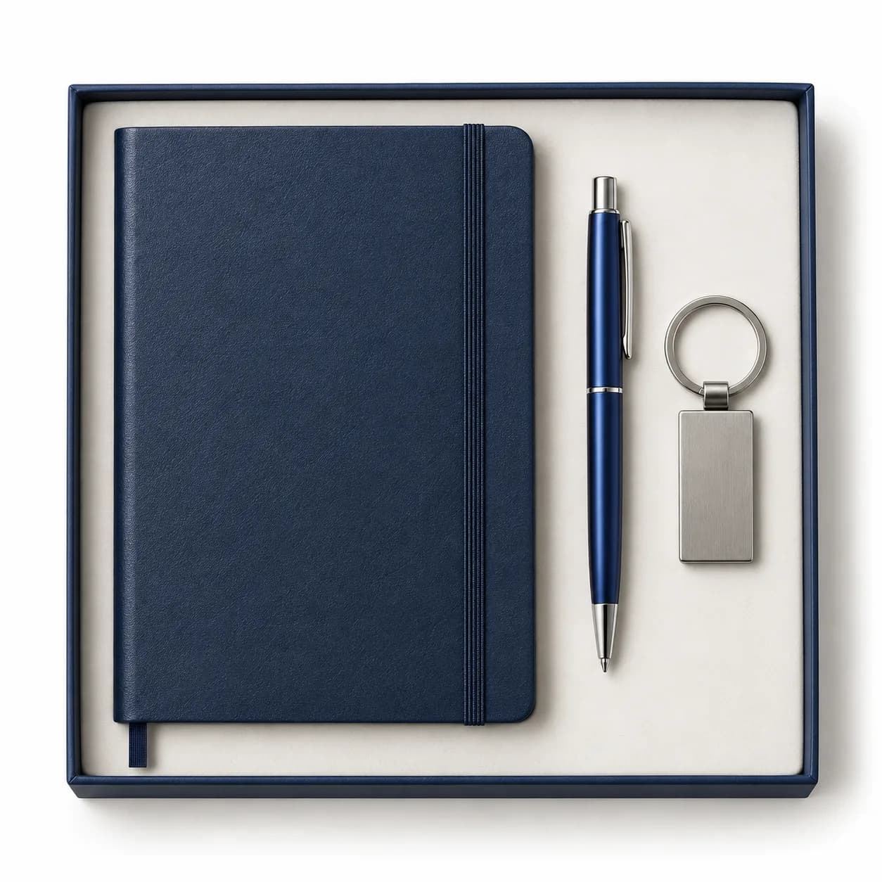 Kit carnet, stylo et porte-clés