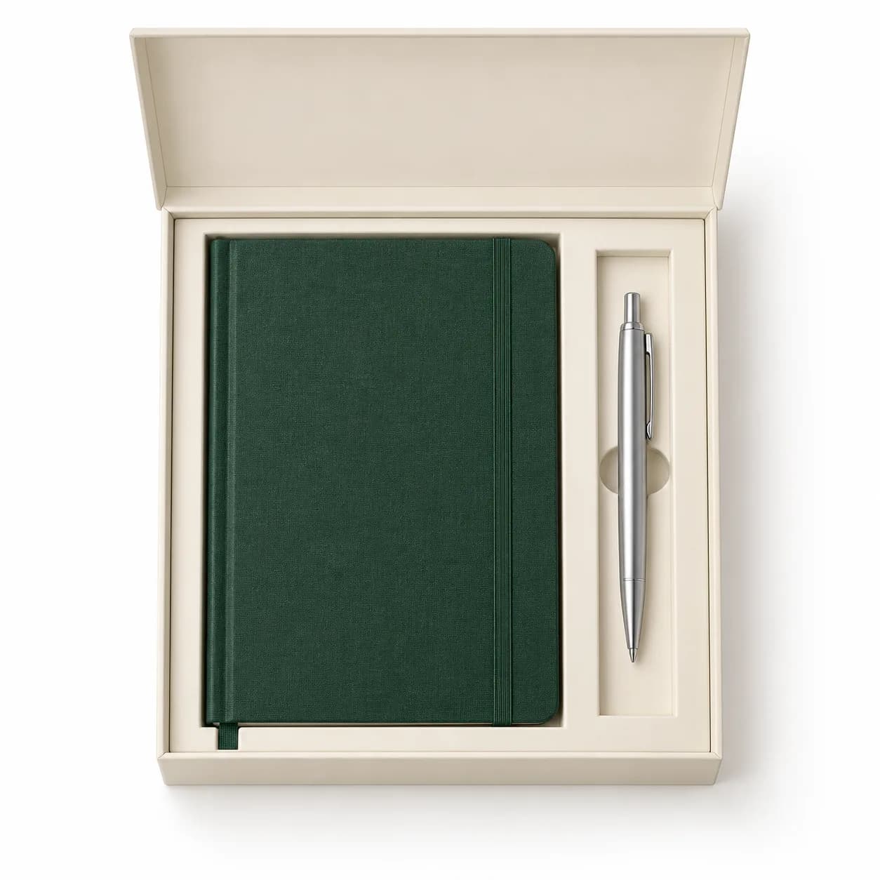Kit agenda verte et stylo