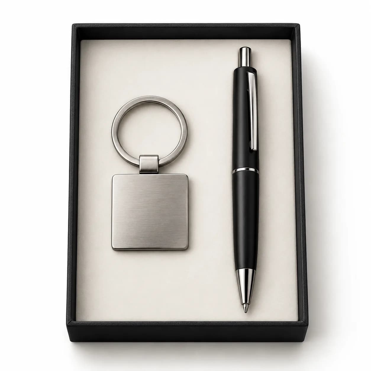 Duo porte-clés carré et stylo