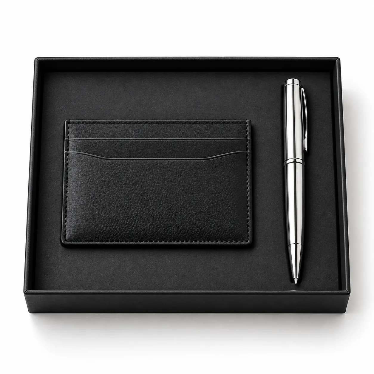 Kit porte-cartes et stylo de bureau