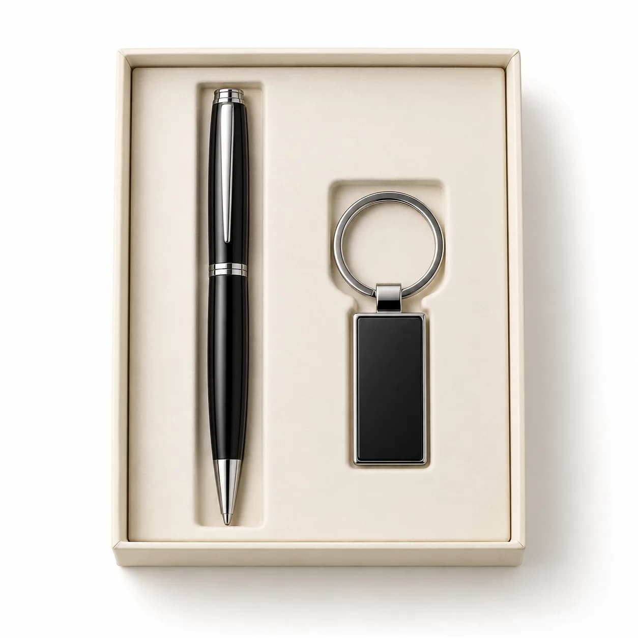 Kit stylo noir et porte-clés