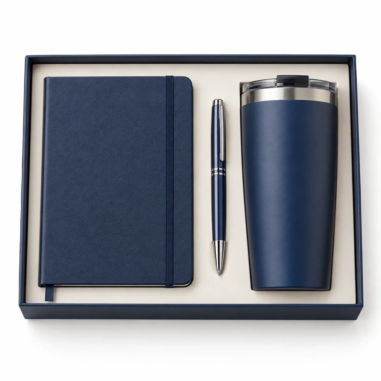 Kit carnet, stylo et gobelet isotherme